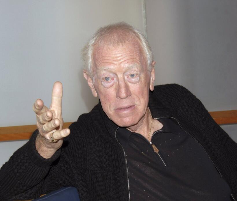 Max von Sydow at the 54th San Sebastian Film Festival attending a photocall.