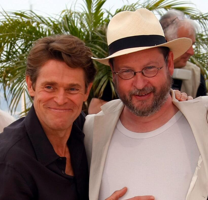 Willem Dafoe and Lars von Trier at the photocall of "Antichrist" during the 62nd International Cannes Film Festival.