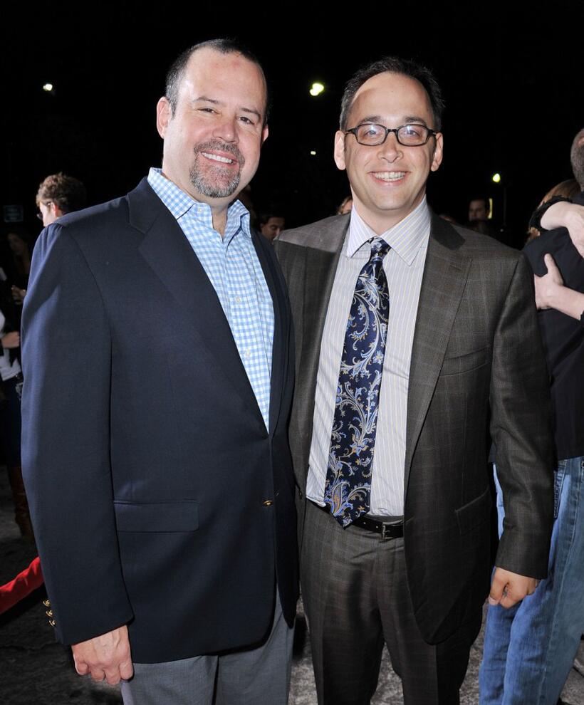 Marc Shmuger and David Wain at the premiere of "Role Models."