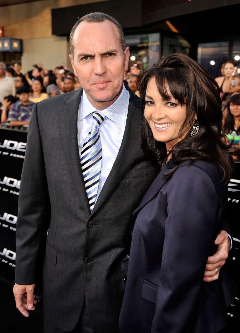 Arnold Vosloo and Guest at the special screening of "G.I. Joe: The Rise Of Cobra."