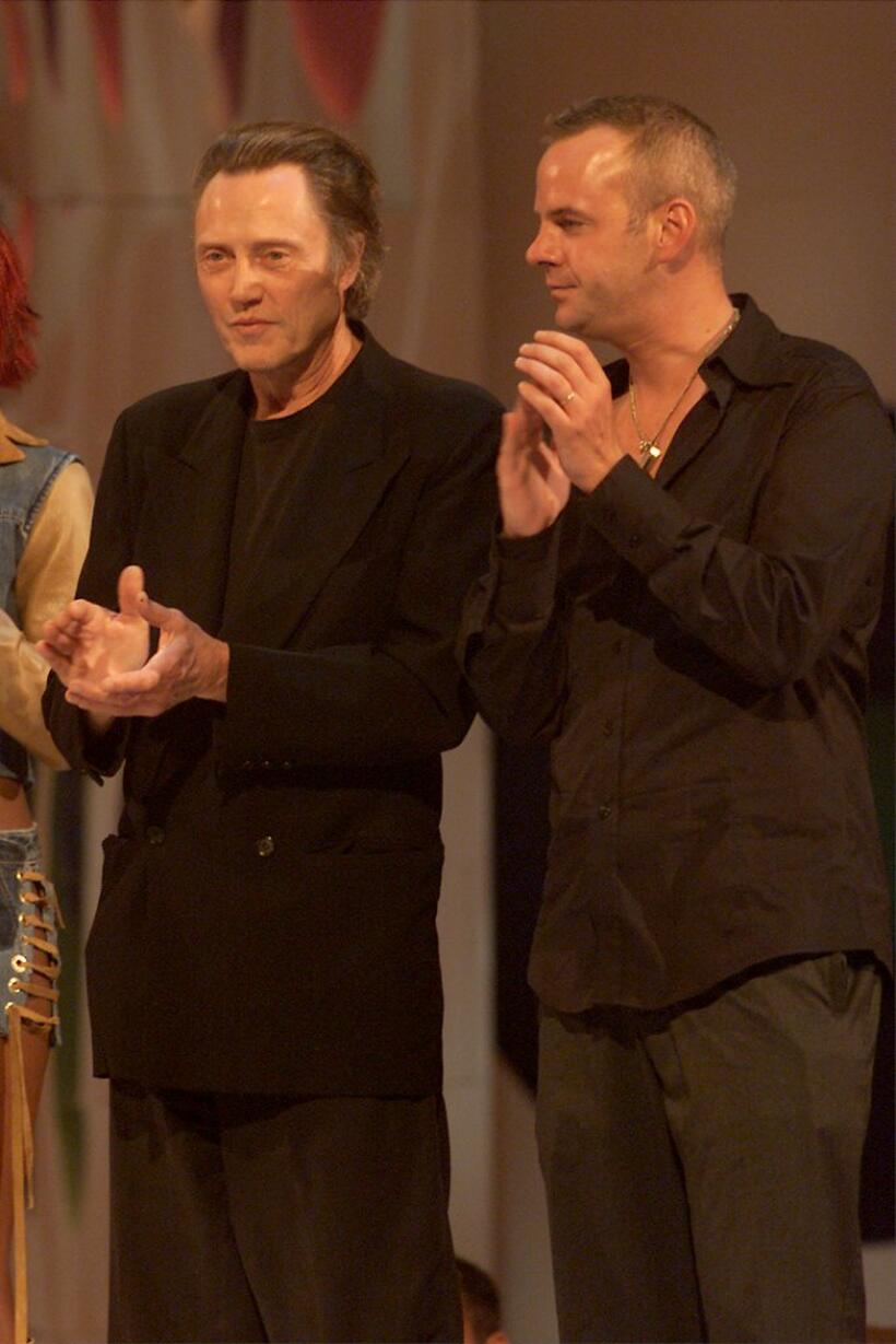 Christopher Walken and Fatboy Slim at the 2001 MTV Video Music Awards.