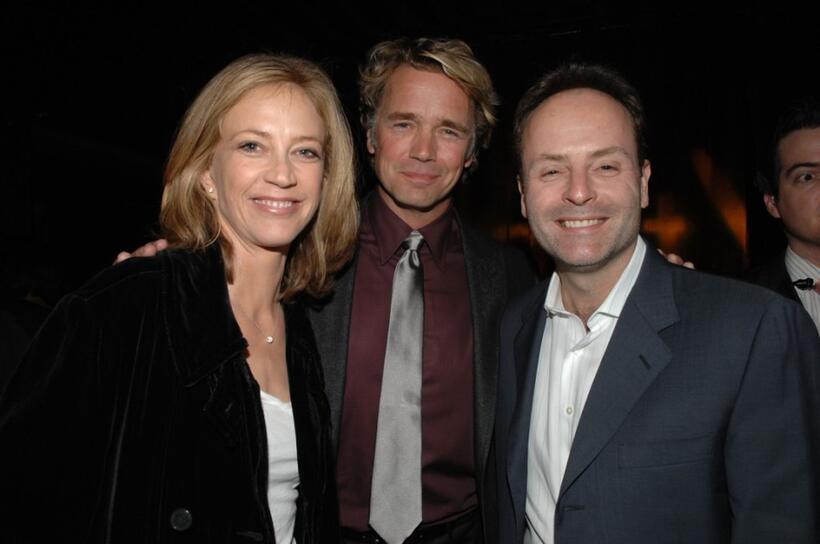 Ally Walker, John Schneider and John Landgraf at the after party of the premiere of "Nip/Tuck."