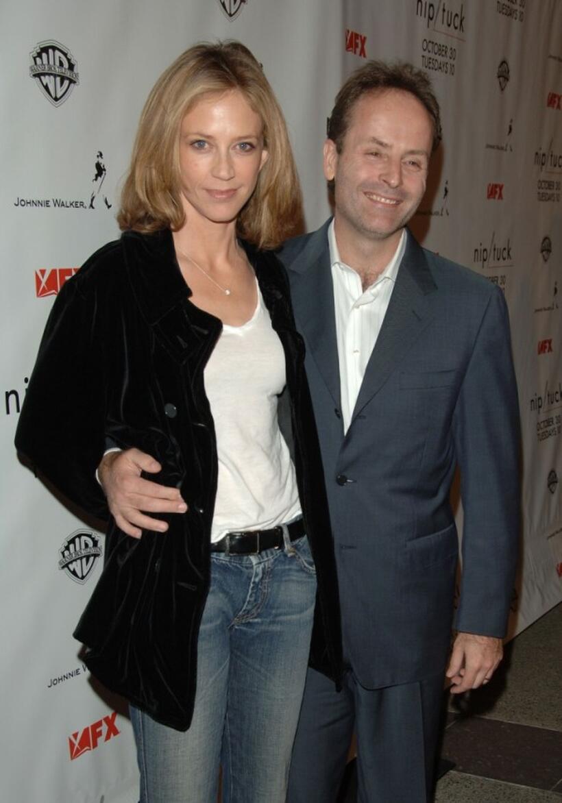 Ally Walker and John Landgraf at the premiere of "Nip/Tuck."