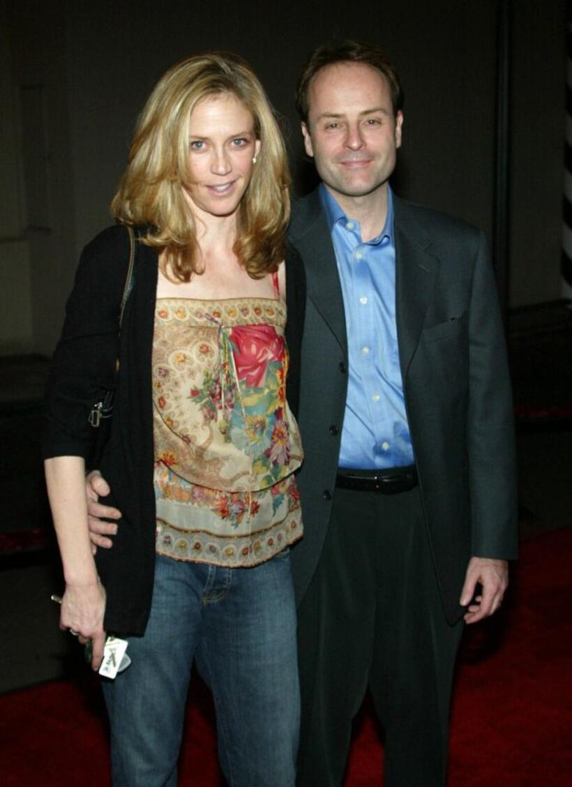 Ally Walker and John Landgraf at the third season premiere screening of "The Shield."