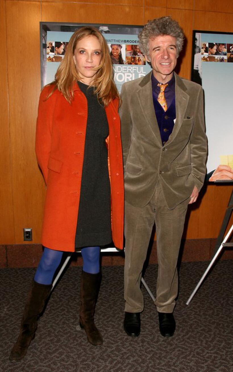 Ally Walker and Guest at the premiere of "Wonderful World."