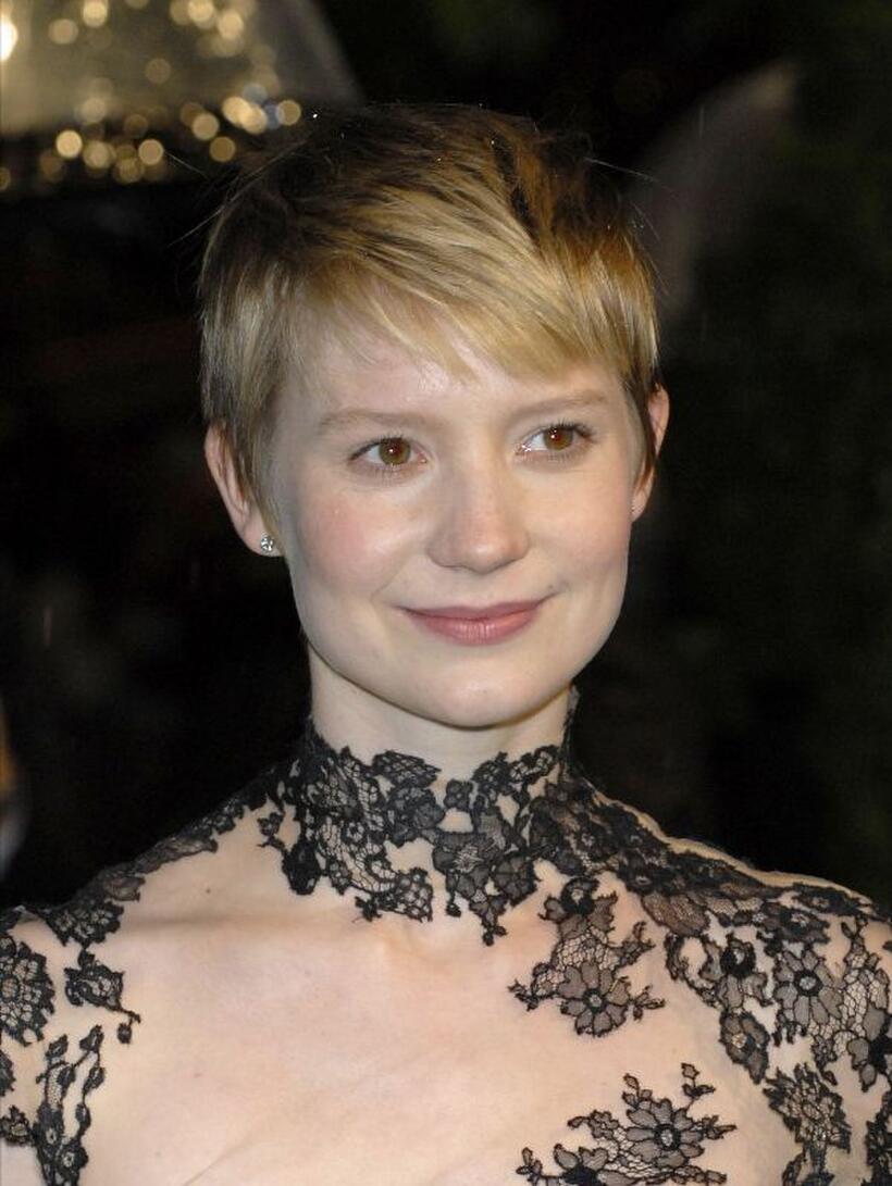 Mia Wasikowska at the London premiere of "Alice in Wonderland."