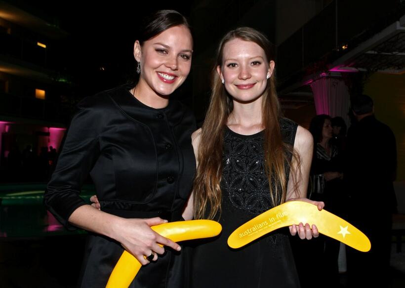 Abbie Cornish and Mia Wasikowska at the Australians In Film 2008 Breakthrough Awards.
