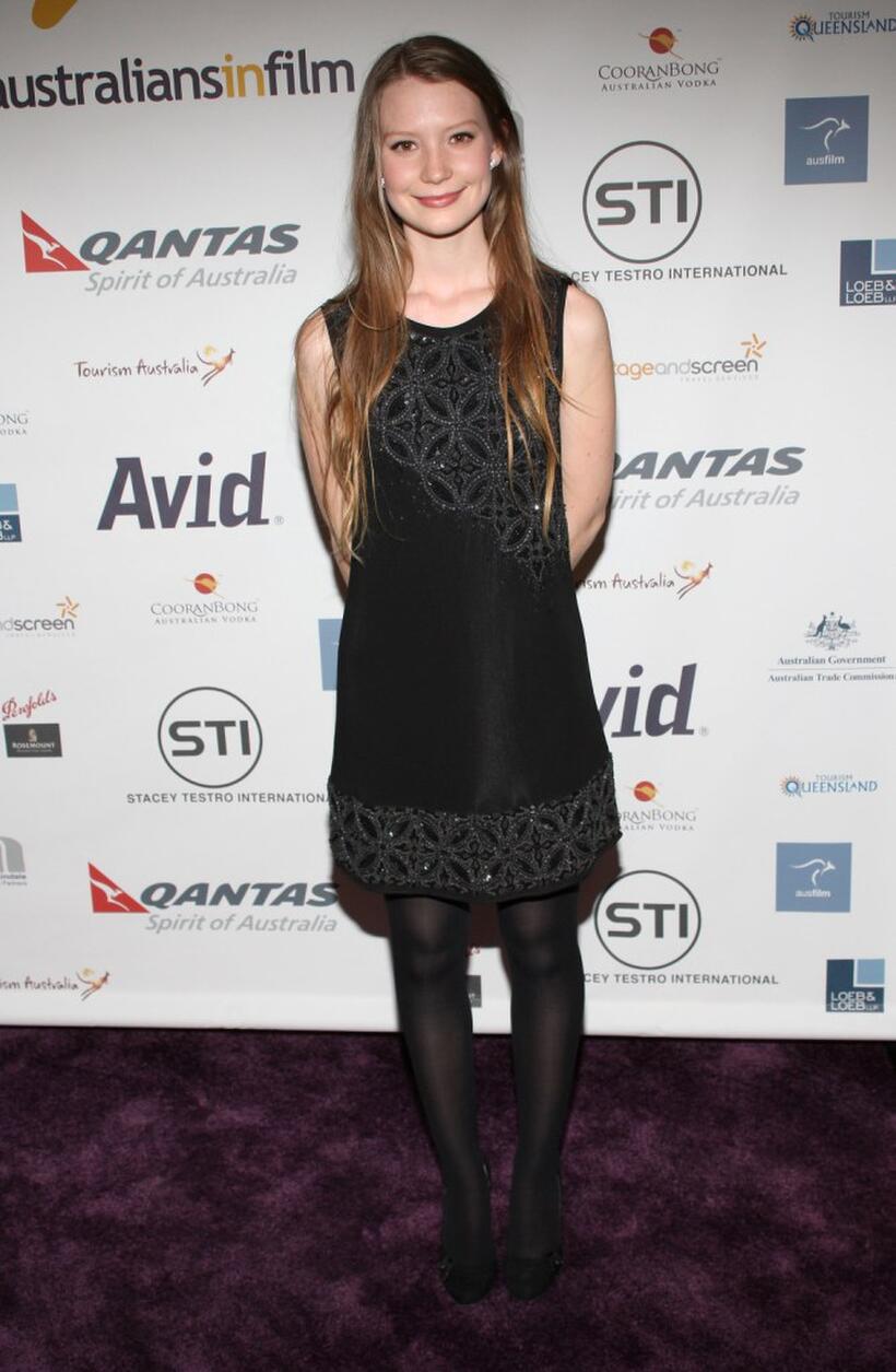 Mia Wasikowska at the Australians In Film 2008 Breakthrough Awards.