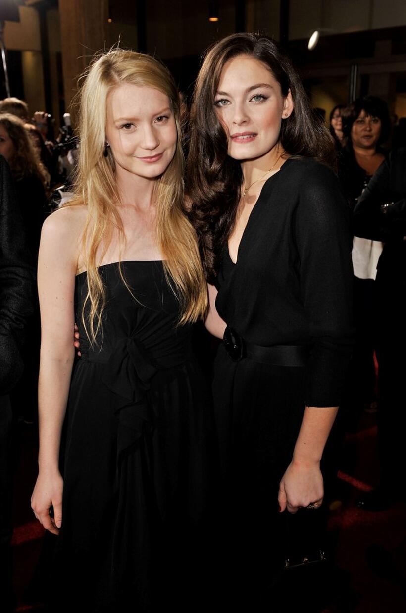 Mia Wasikowska and Alexa Davalos at the 2008 AFI FEST Closing Night Gala screening of "Defiance."