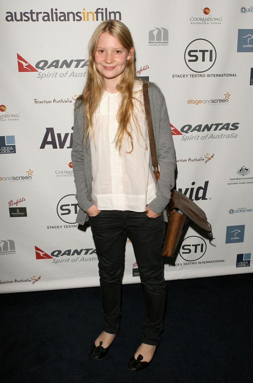 Mia Wasikowska at the UK screening of "The Square."