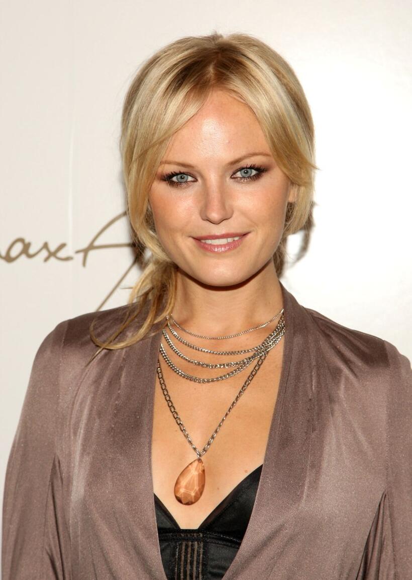 Malin Akerman at the Max Azria Spring 2009 fashion show during the Mercedes-Benz Fashion Week.