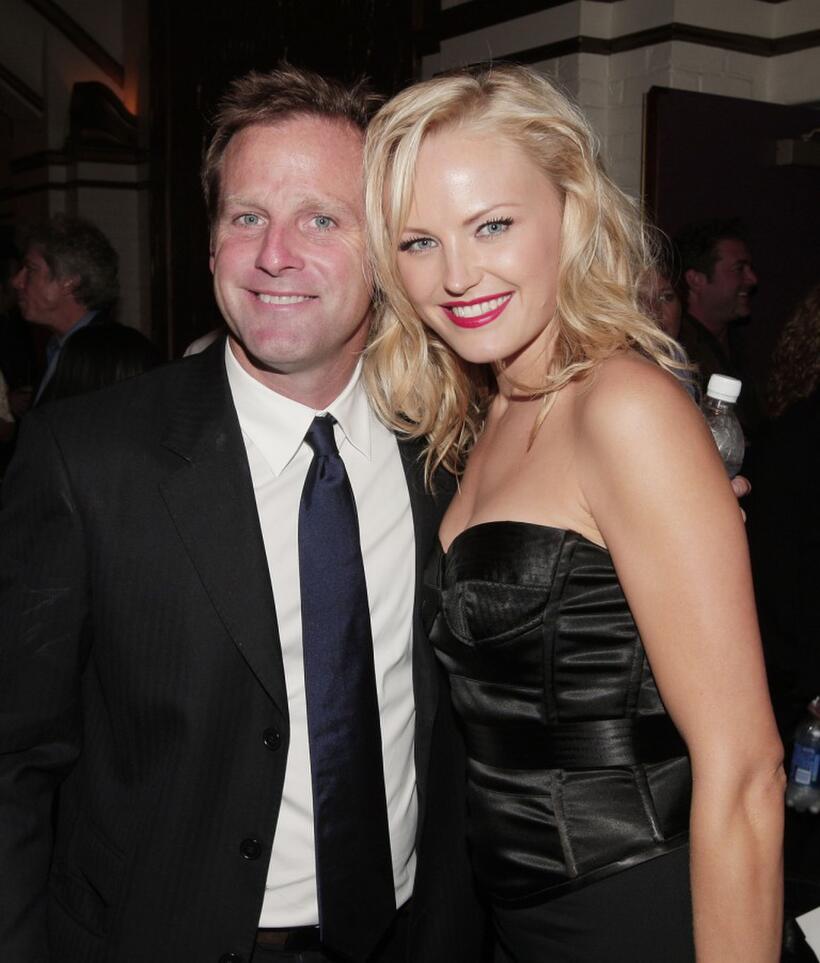 Bradley Thomas and Malin Akerman at the premiere of "The Heartbreak Kid."