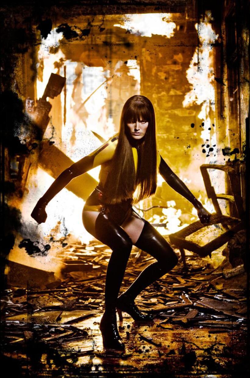 Malin Akerman as Silk Spectre II in "Watchmen."