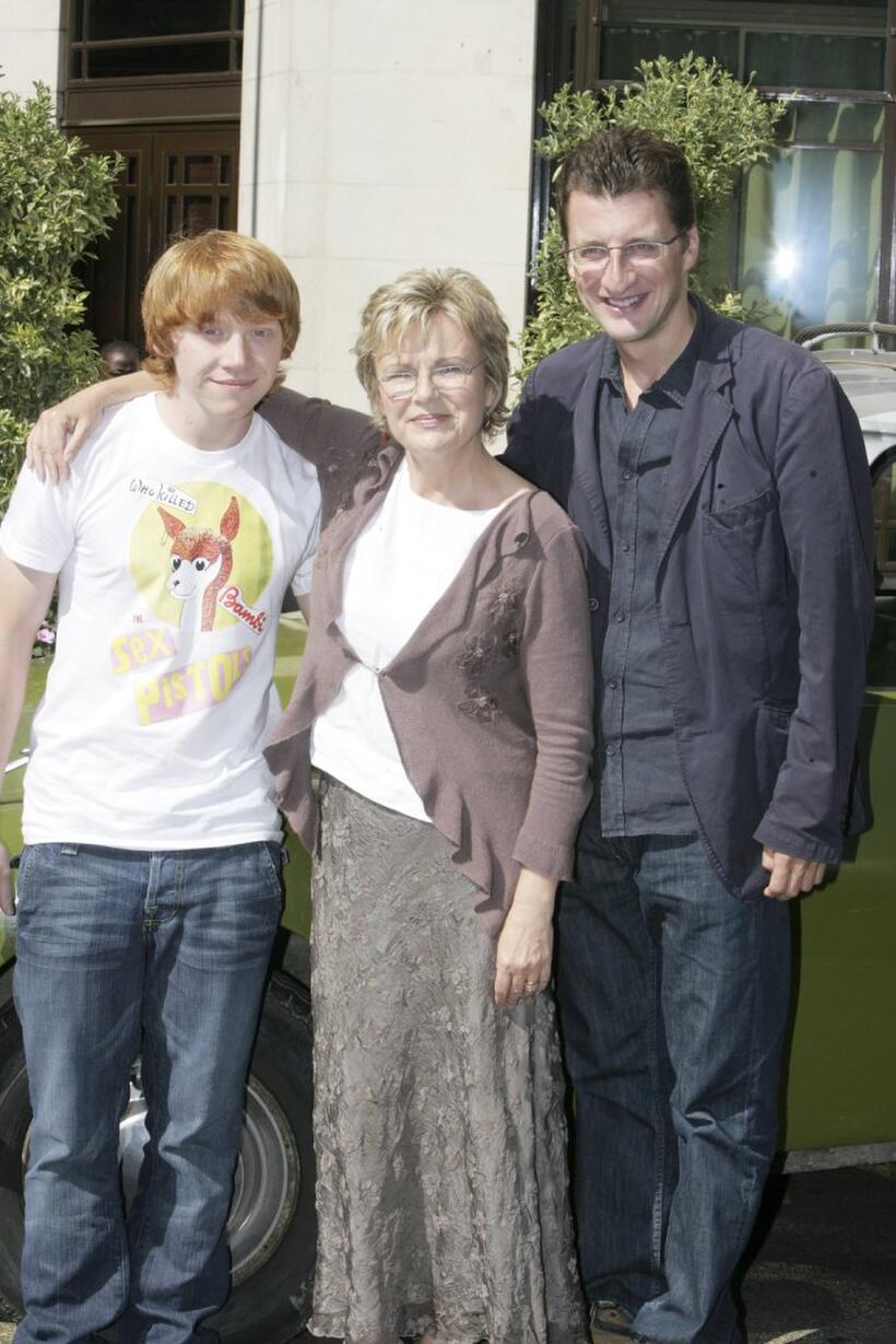 Julie Walters, Rupert Grint and Jeremy Brook at the photocall to promote the film "Driving Lessons."