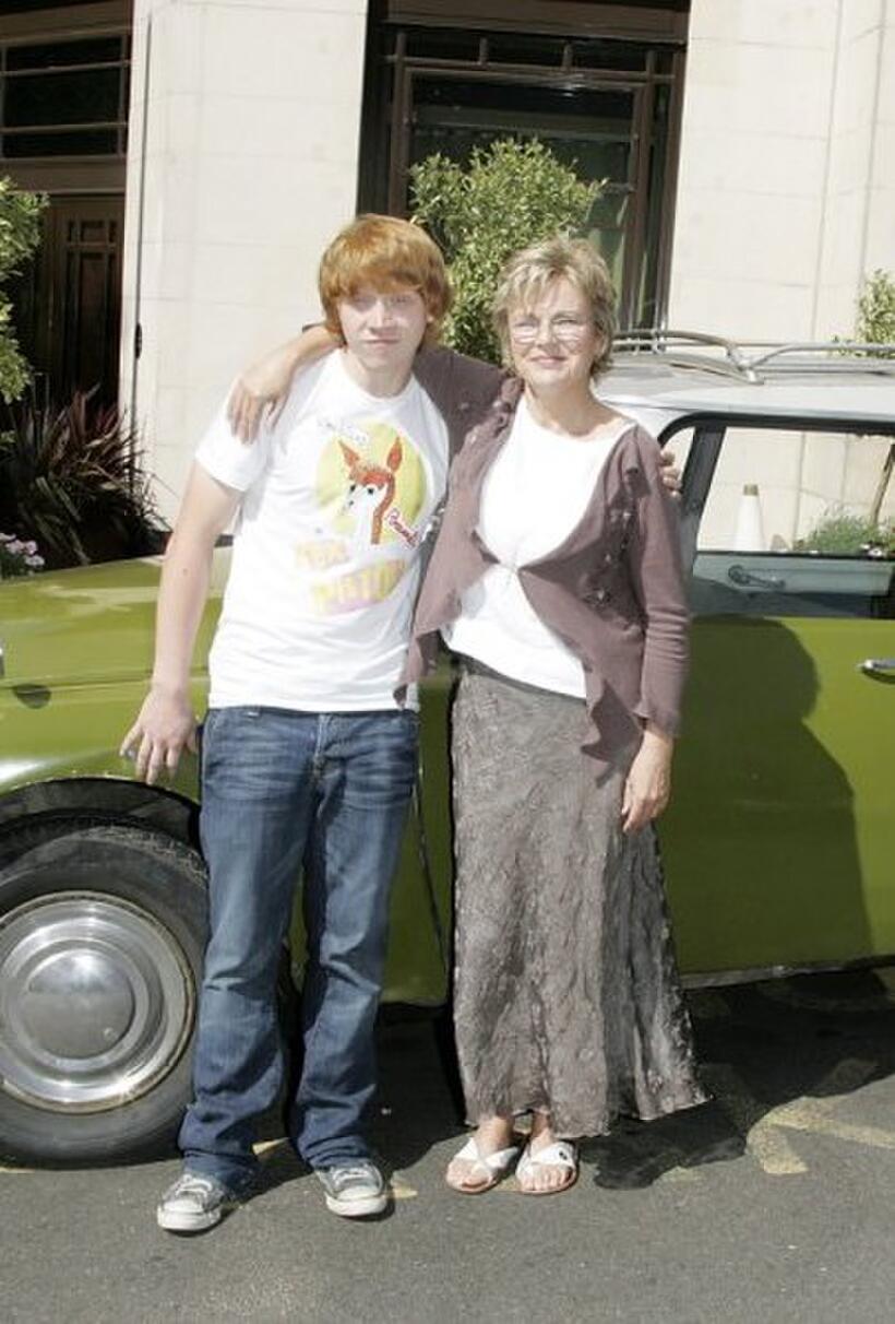 Julie Walters and Rupert Grint at the photocall to promote the film "Driving Lessons."