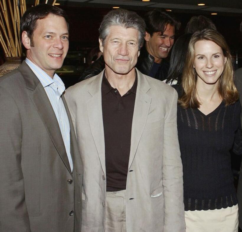 Jeff Gaspin, Fred Ward and Jennifer O'Connell at the after party of the premiere of "10.5."