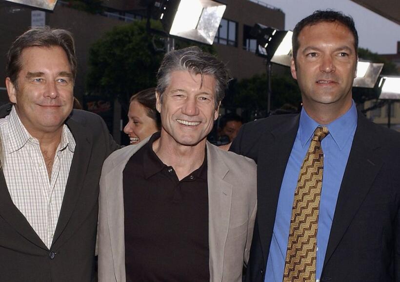 Beau Bridges, Fred Ward and Gary Pearl at the premiere screening of "10.5."