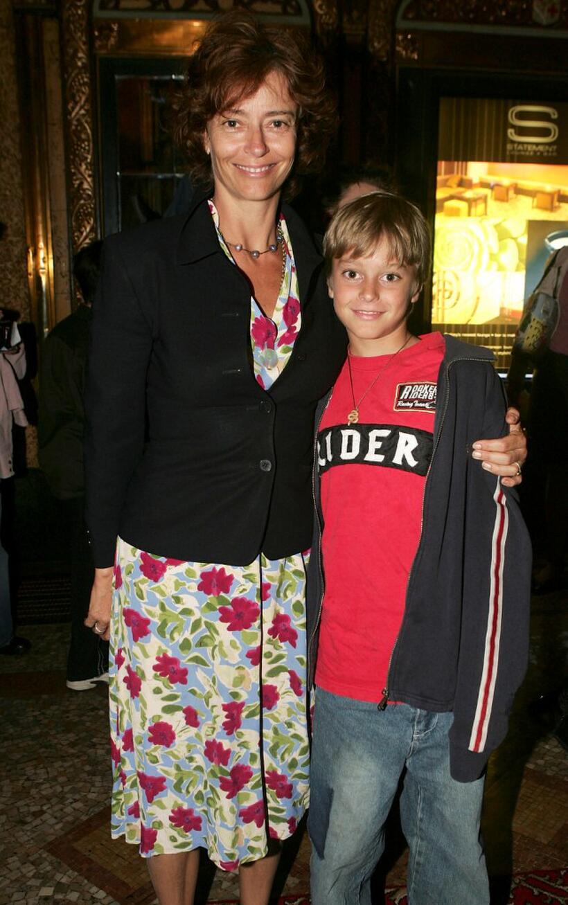 Rachel Ward and her son Joe Brown at the opening night of Tap Dogs new show "The Dogs Are Back."