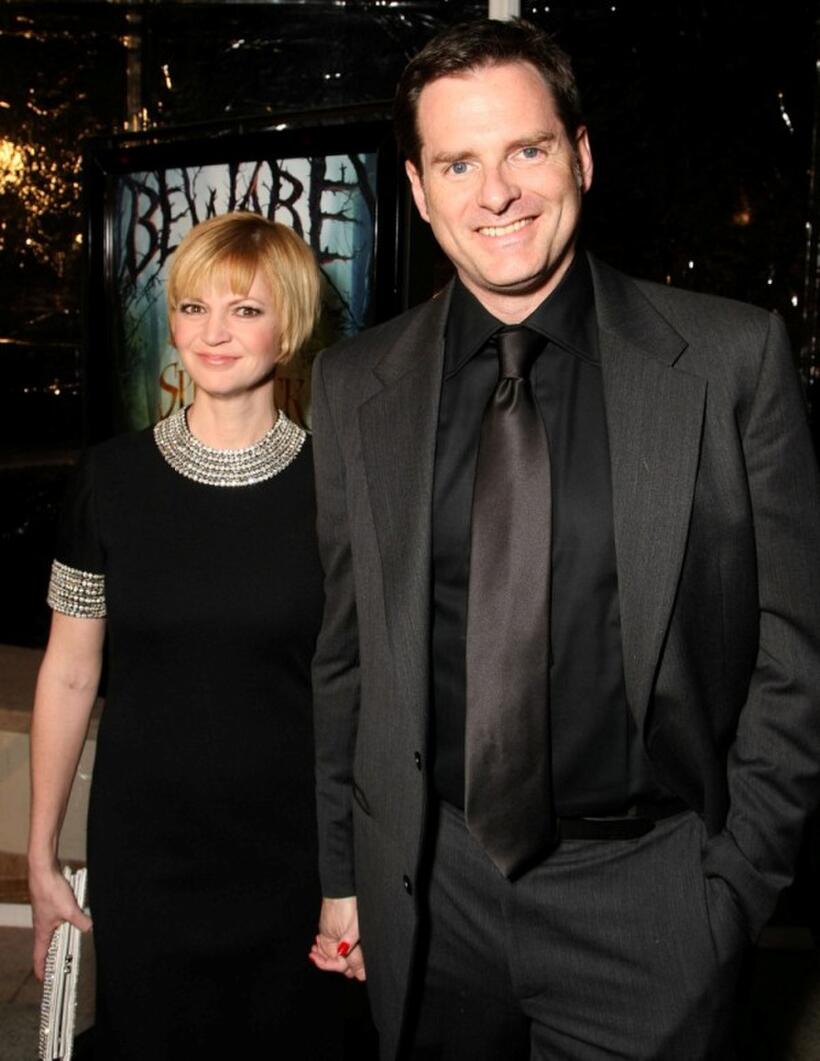 Dina Waters and Mark Waters at the premiere of "The Spiderwick Chronicles."