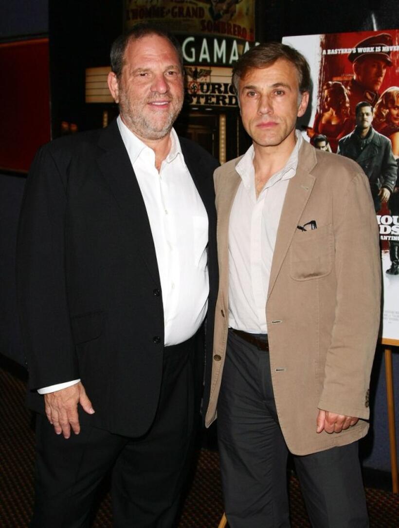 Harvey Weinstein and Christoph Waltz at the New York special screening of "Inglorious Basterds."