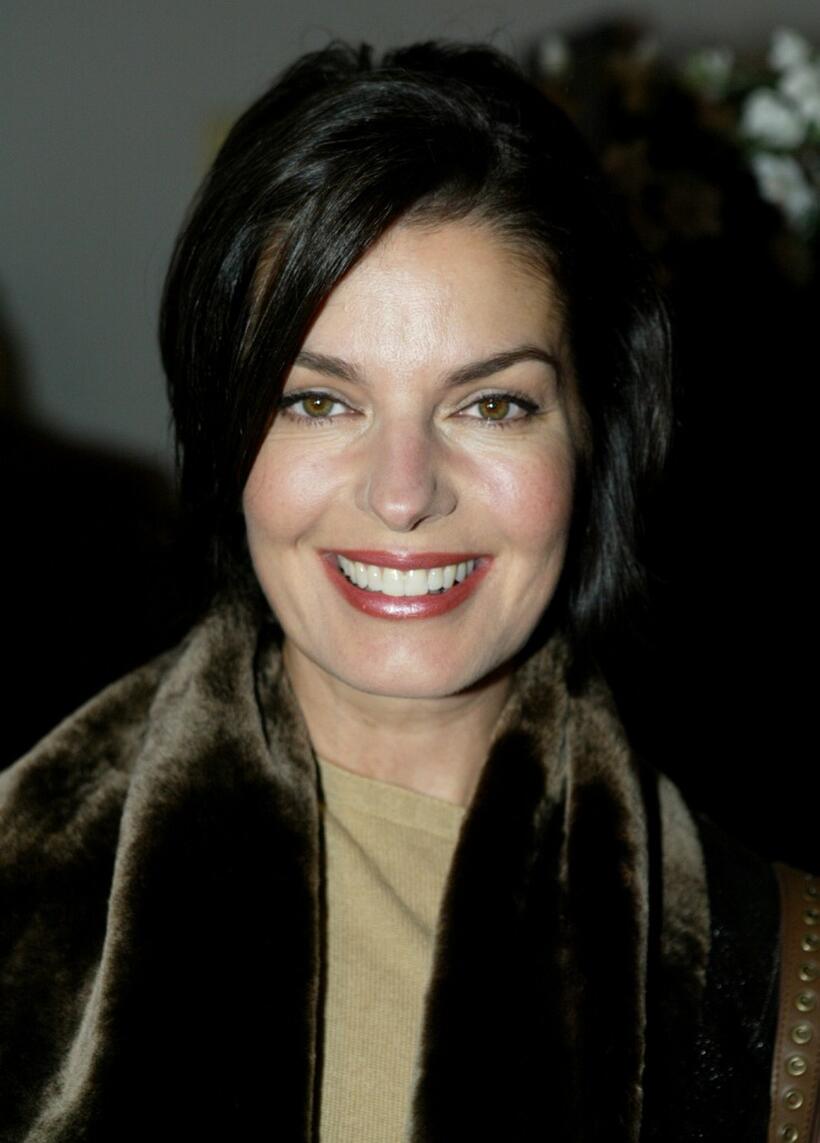 Sela Ward at the cocktail party for the Denim and Diamonds Spring 2005 show at the Mercedes-Benz Fashion Week.