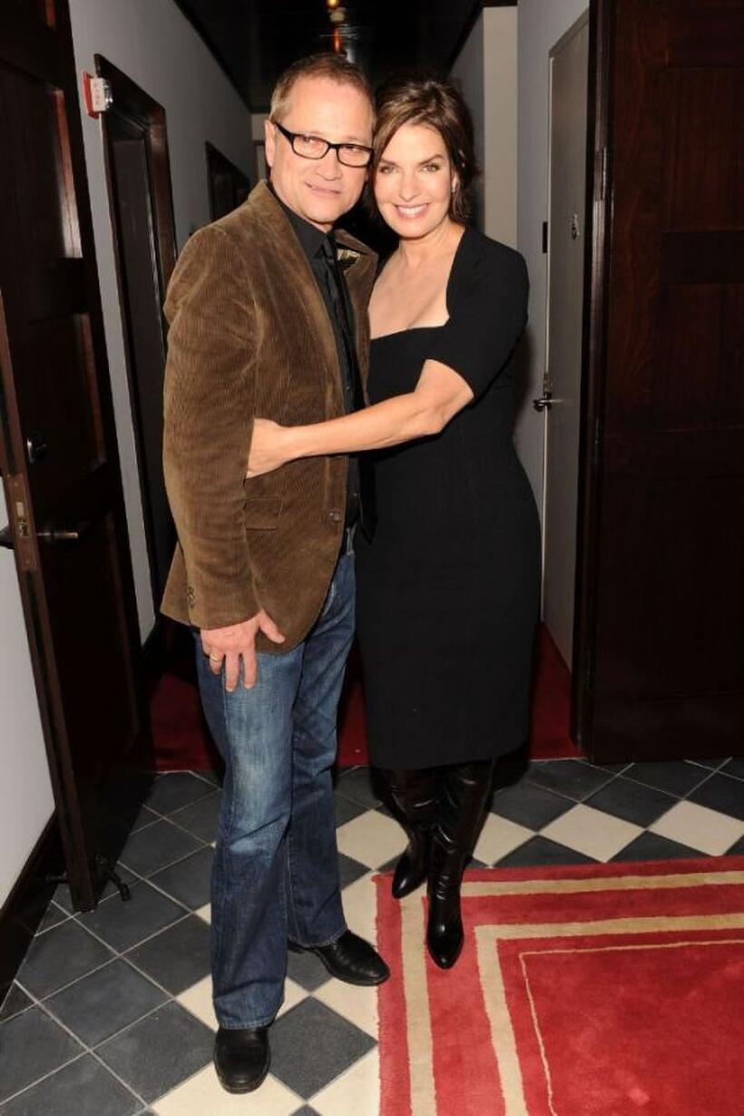 Clint Culpepper and Sela Ward at the after party of the New York premiere of "The Stepfather."