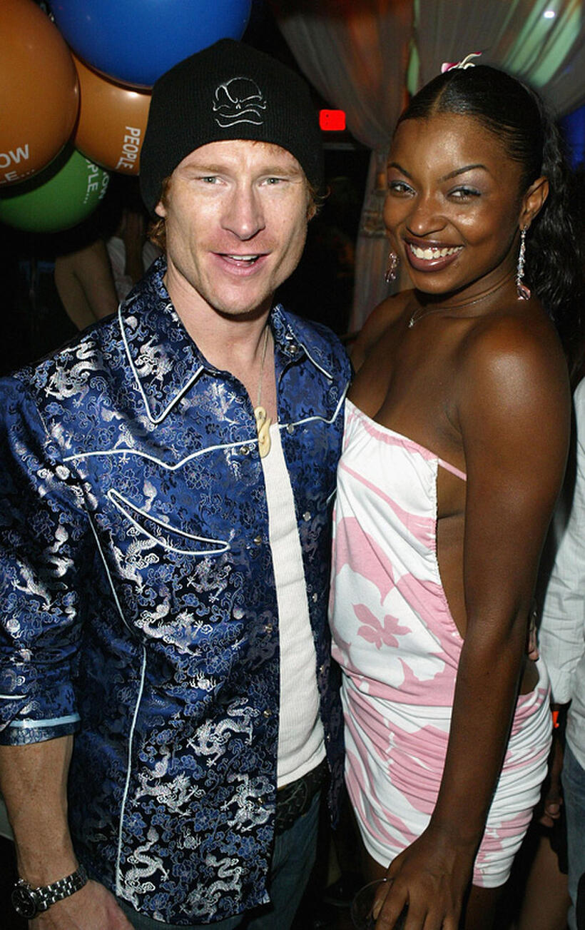Zack Ward and Manouschka Guerrierat at the after party of the premiere of "LA Twister."