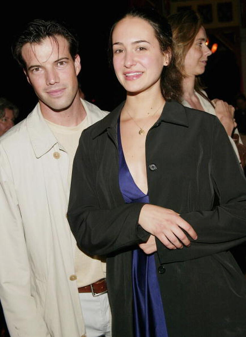 Lorenzo Pisoni and Elisabeth Waterston at the opening night party of "Much Ado About Nothing."