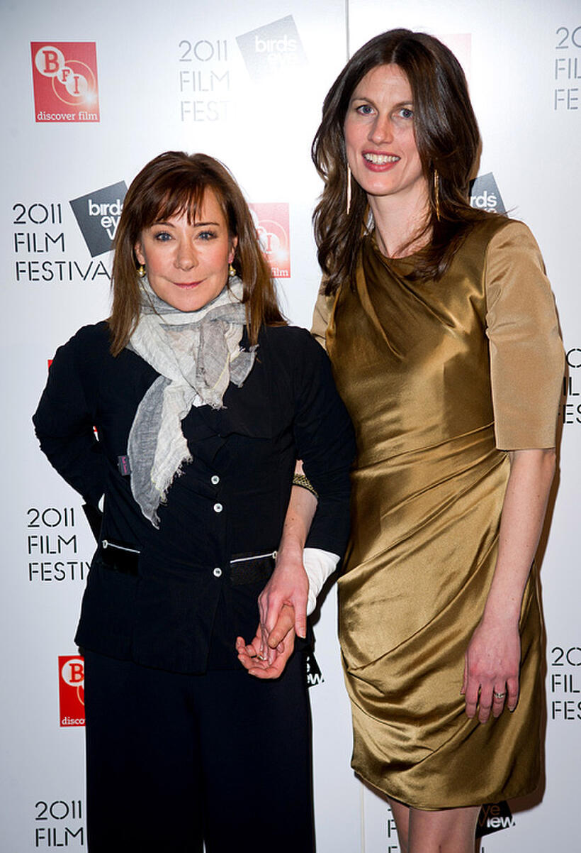 Zoe Wanamaker and Rachel Millward at the opening night of the Birds Eye View Film Festival in England.