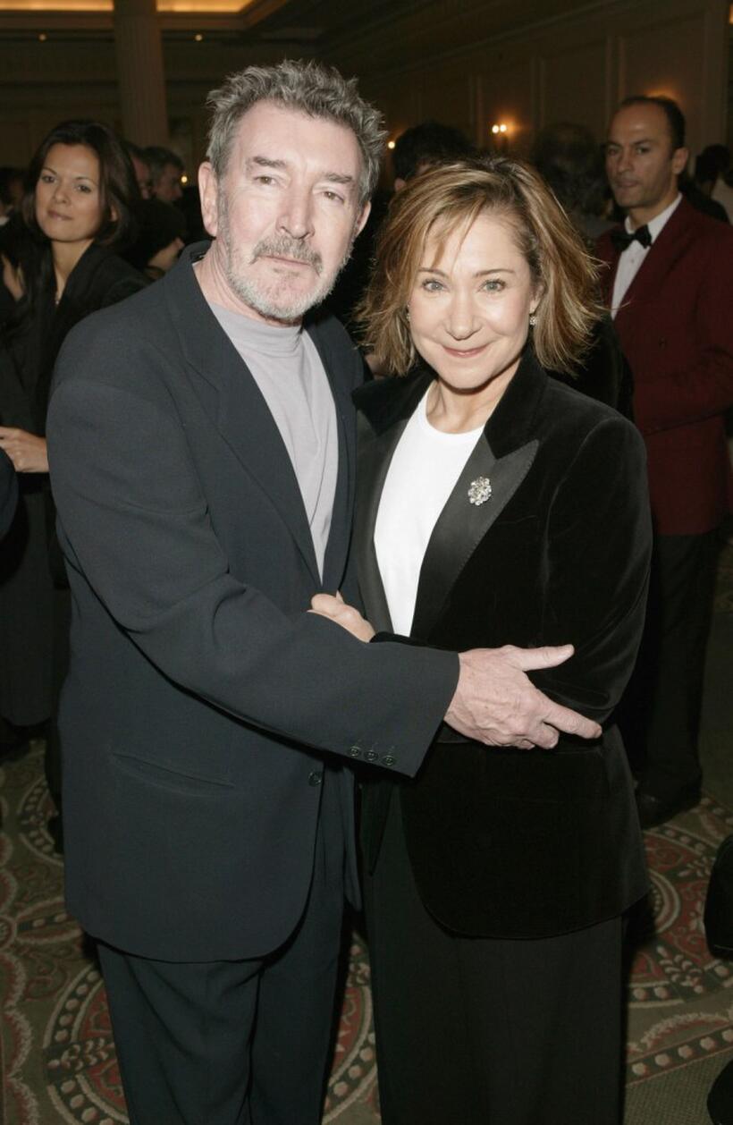 Gwan Grainger and his wife Zoe Wannamaker at the Evening Standard Theatre Awards.
