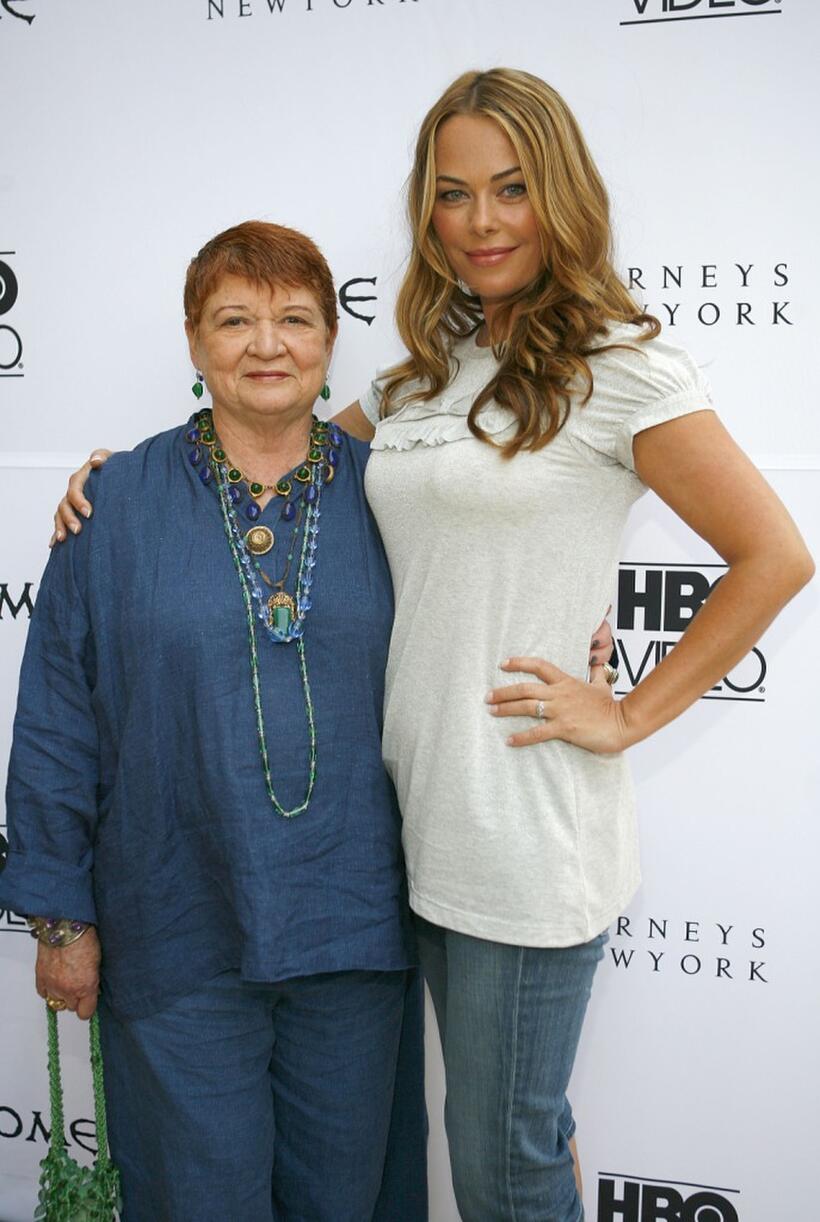 Polly Walker and April Ferry at a cocktail reception to celebrate the DVD release of "Rome: The Complete Second Season."