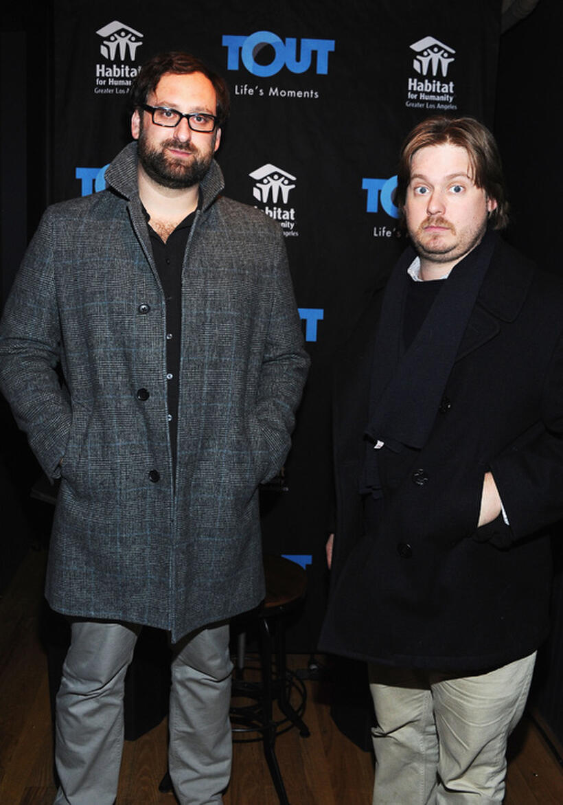 Eric Wareheim and Tim Heidecker at the T-Mobile Google Music Village in Utah.