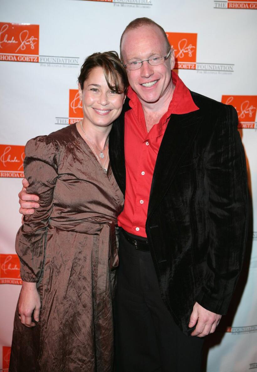 Julie Warner and Kevin Goetz at the Rhoda Goetz Foundations for Multiple Sclerosis wine tasting fundraiser.