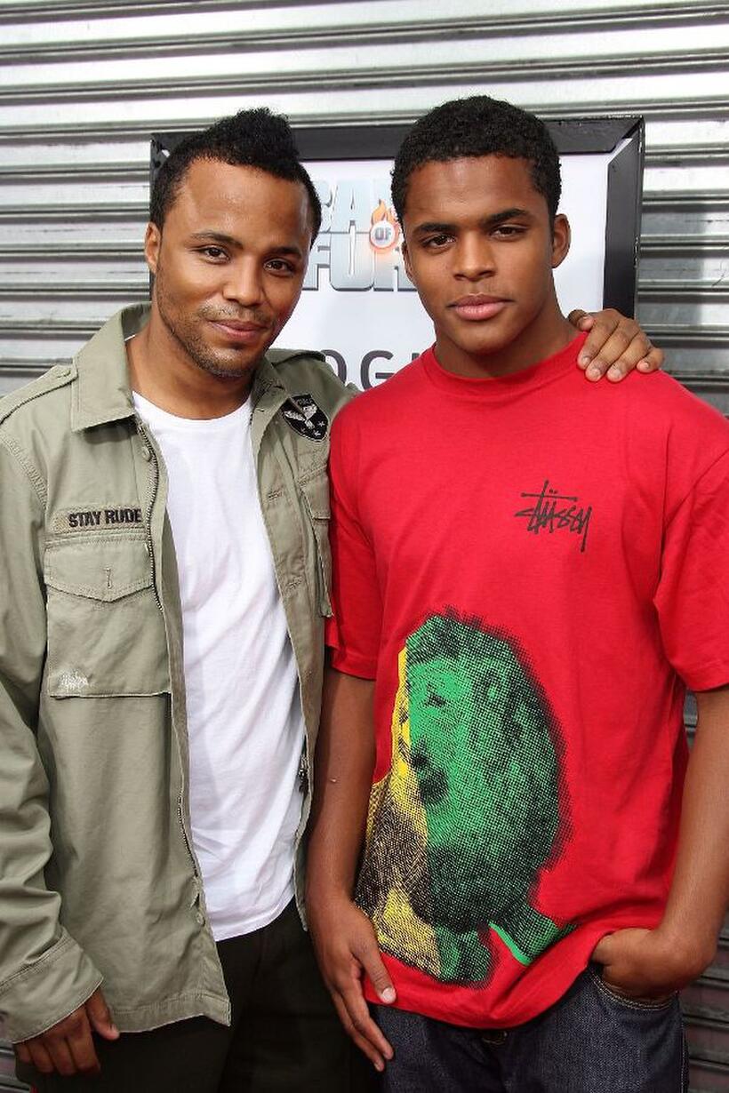 Christopher Warren Sr. and Chris Warren Jr. at the DVD premiere of "Balls of Fury."