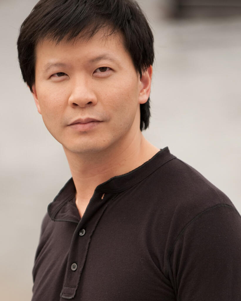 Director Patrick Wang on the set of "In the Family."