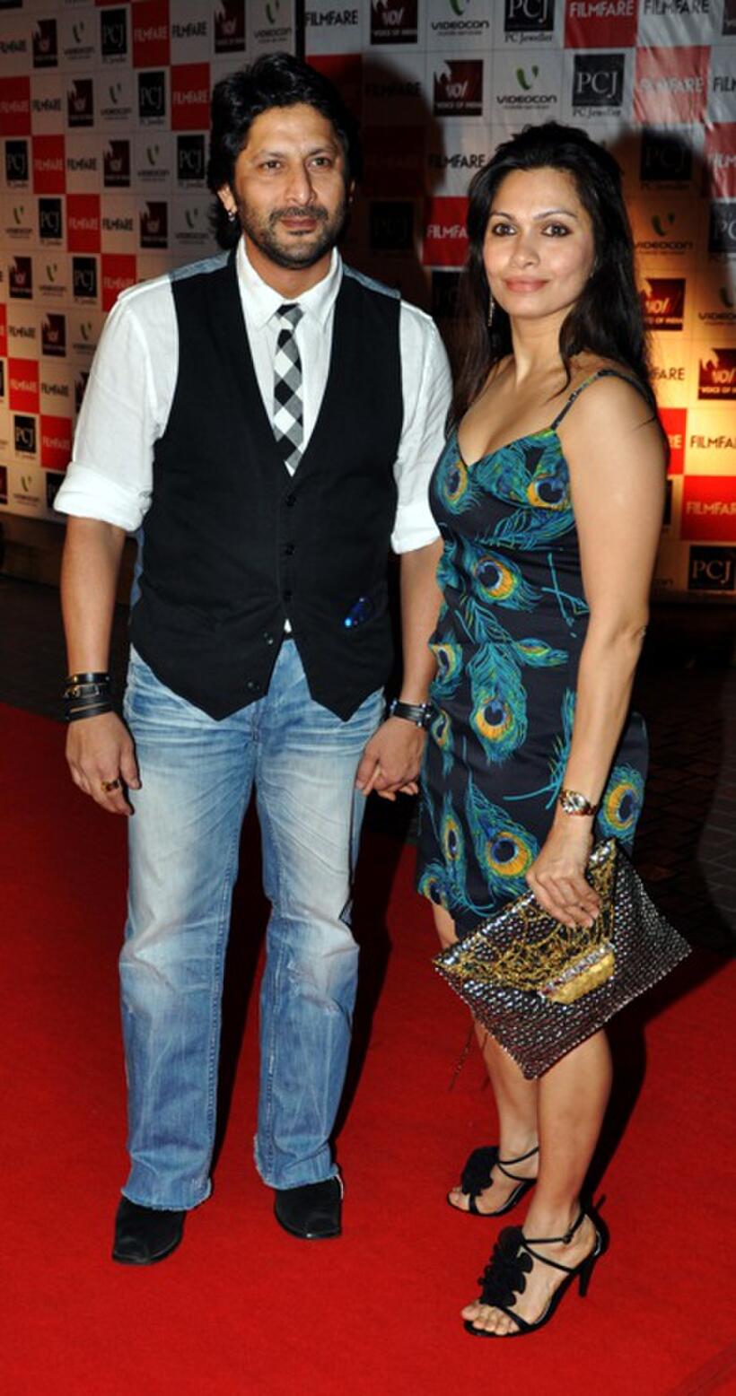 Arshad Warsi and Maria at the Film Fare Awards.