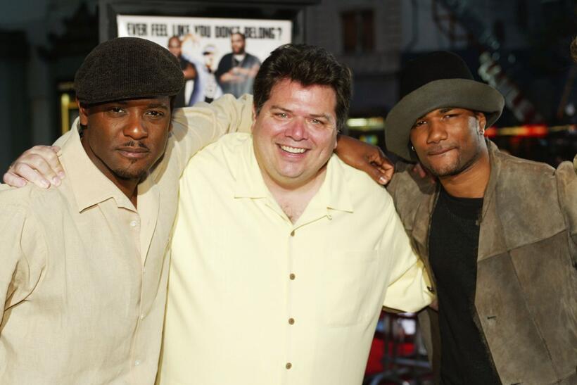 Blair Underwood, Director John Whitesell and Damien Wayans at the premiere of "Malibu's Most Wanted."