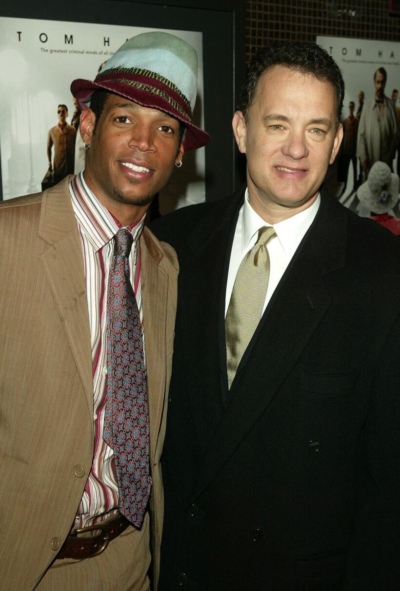 Marlon Wayans and Tom Hanks at the private screening of "The Ladykillers."