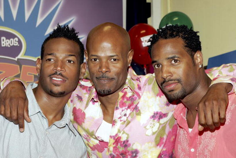 Marlon Wayans, Keenan Ivory Wayans and Shawn Wayans at the promotion of new game "The Dozens."