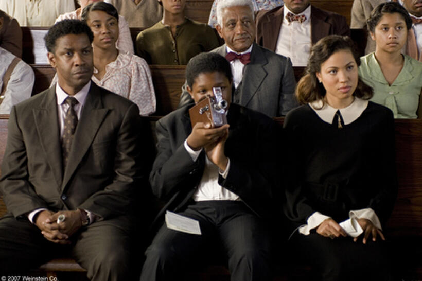 Denzel Washington, Denzel Whitaker and Jurnee Smollett in "The Great Debaters."