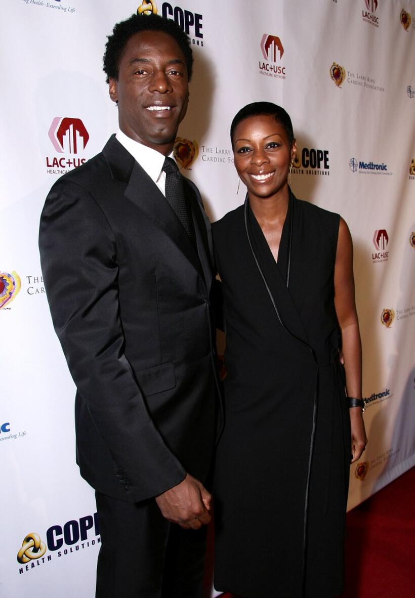 Isaiah Washington and his wife Jenisa Marie Washington at the King of Hearts gala.