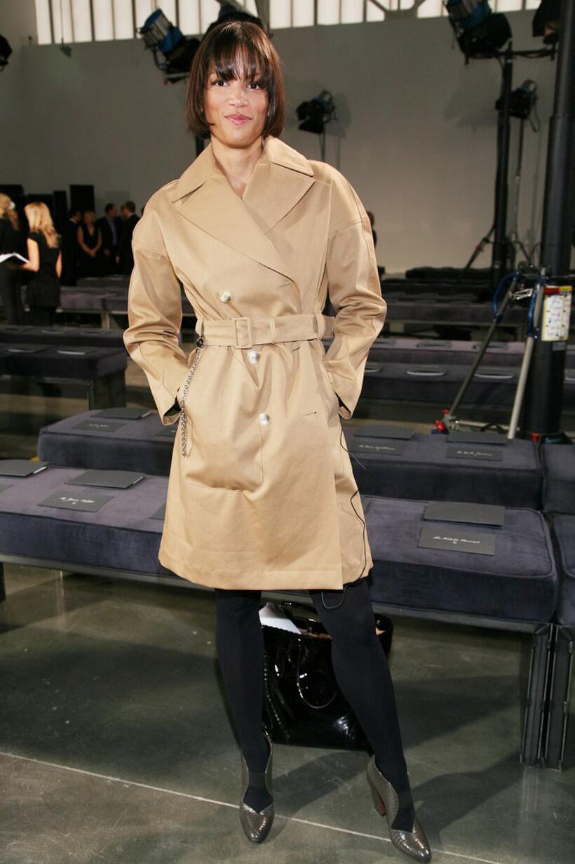 Veronica Webb at the Halston 2008 fashion show during the Mercedes-Benz Fashion Week Fall.