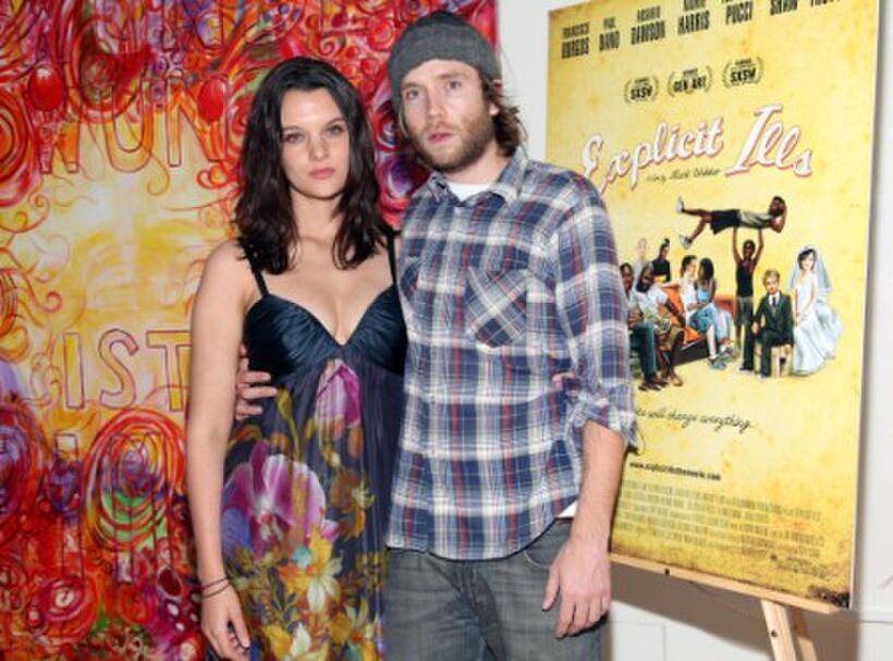 Frankie Shaw and Mark Webber at the after party of the New York premiere of "Explicit Ills."