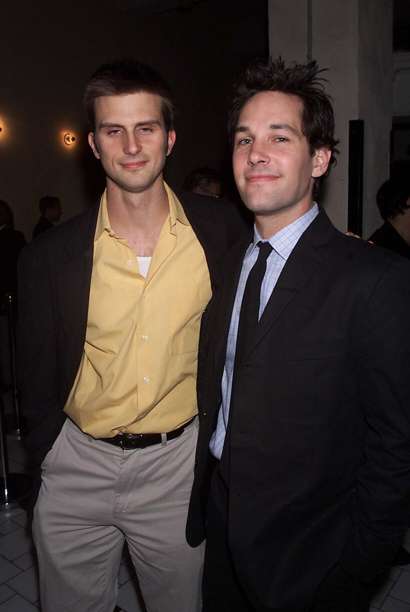 Frederick Weller and Paul Rudd at the opening night party of "The Shape of Things."