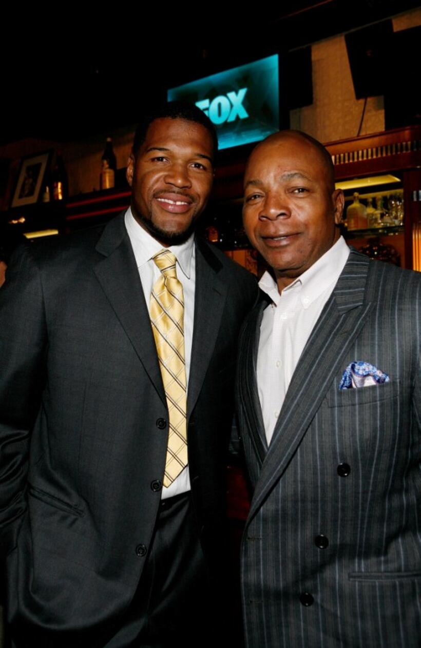 Michael Straham and Carl Weathers at the Fox's Upfront presentation.