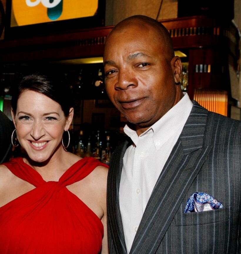 Joely Fisher and Carl Weathers at the Fox's Upfront presentation.