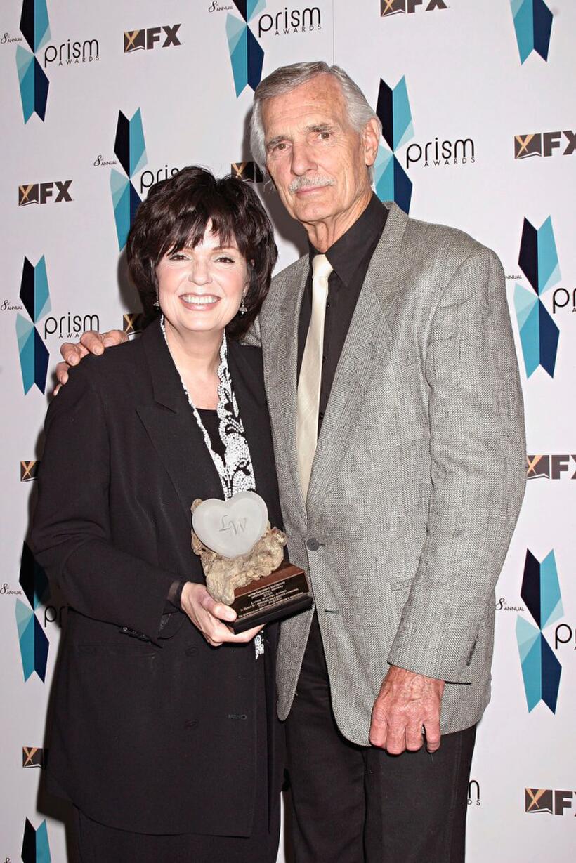 Dennis Weaver and Honoree at the Eighth Annual Prism Awards.