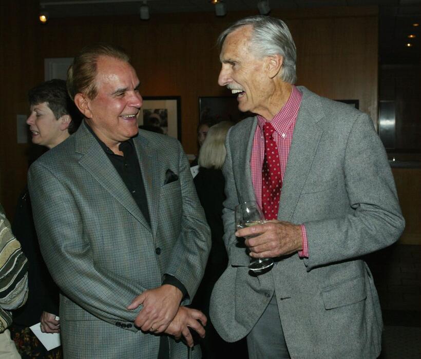 Dennis Weaver and Rich Little at the Centennial Tribute to Bing Crosby.