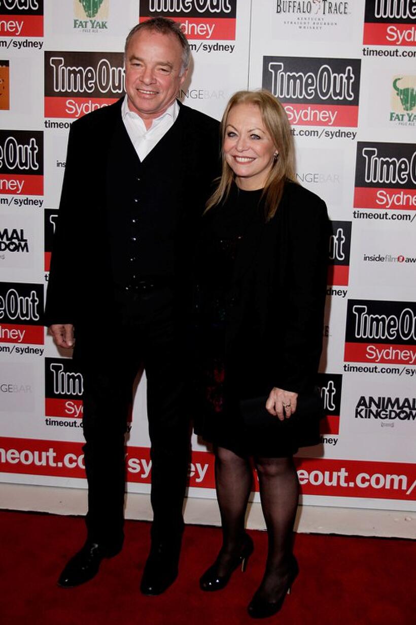 Sean Taylor and Jacki Weaver at the premiere of "Animal Kingdom."
