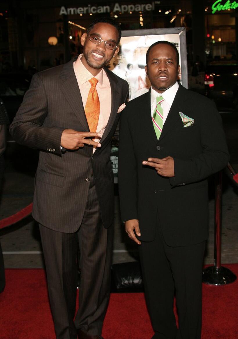Will Smith and Jason Weaver at the premiere of "ATL."